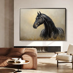Horses 193 Canvas Art 90 x 60 cm / Stretched on hidden frame