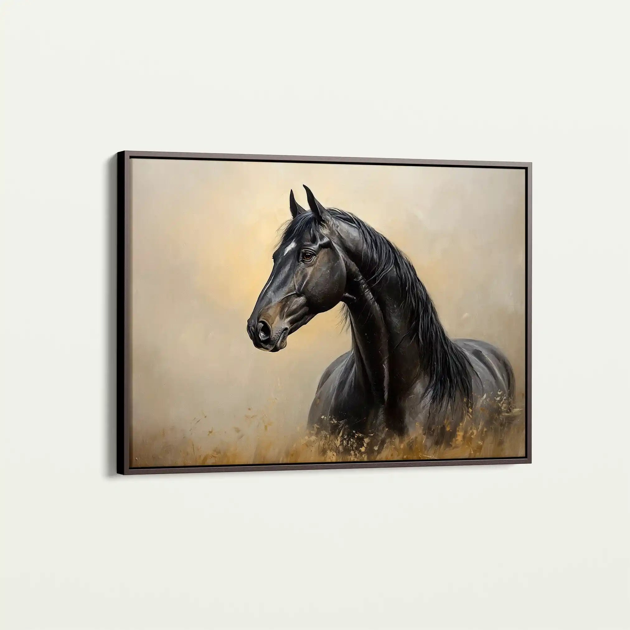 Horses 193 Canvas Art 90 x 60 cm / Stretched on hidden frame