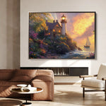Landscape 193 Canvas Art 90 x 60 cm / Stretched on hidden frame