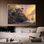 Landscape 193 Canvas Art 90 x 60 cm / Stretched on hidden frame