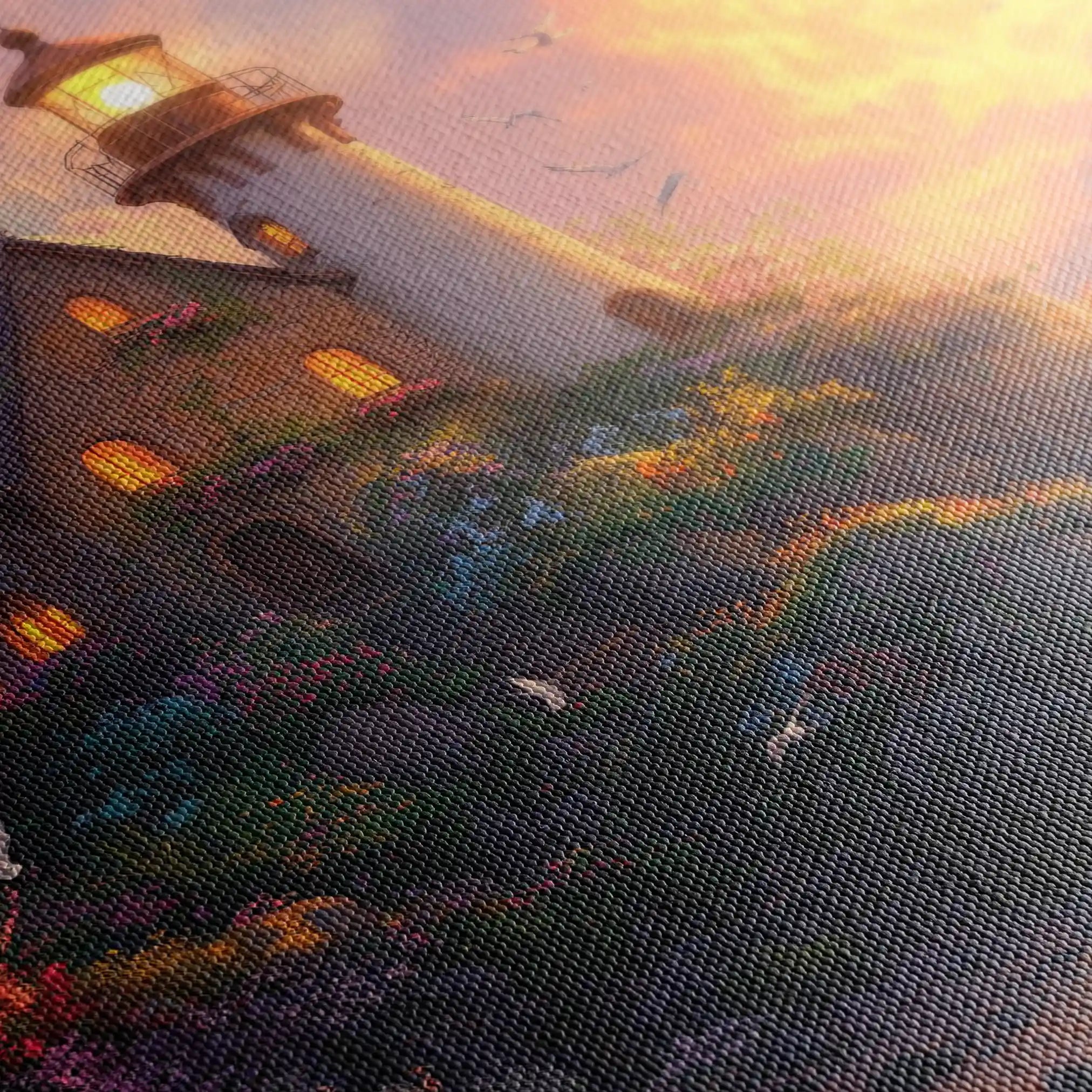 Landscape 193 Canvas Art 90 x 60 cm / Stretched on hidden frame