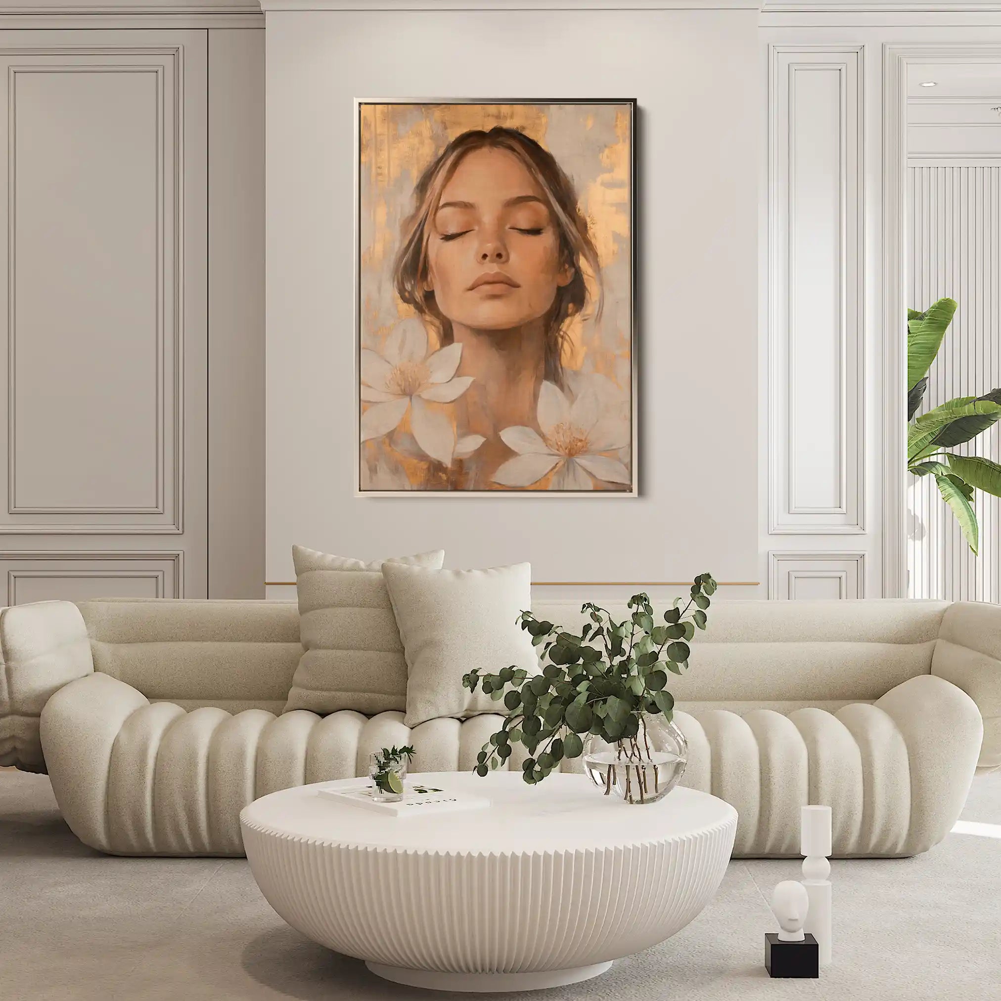 Portrait 193 Canvas Art 90 x 60 cm / Stretched on hidden frame