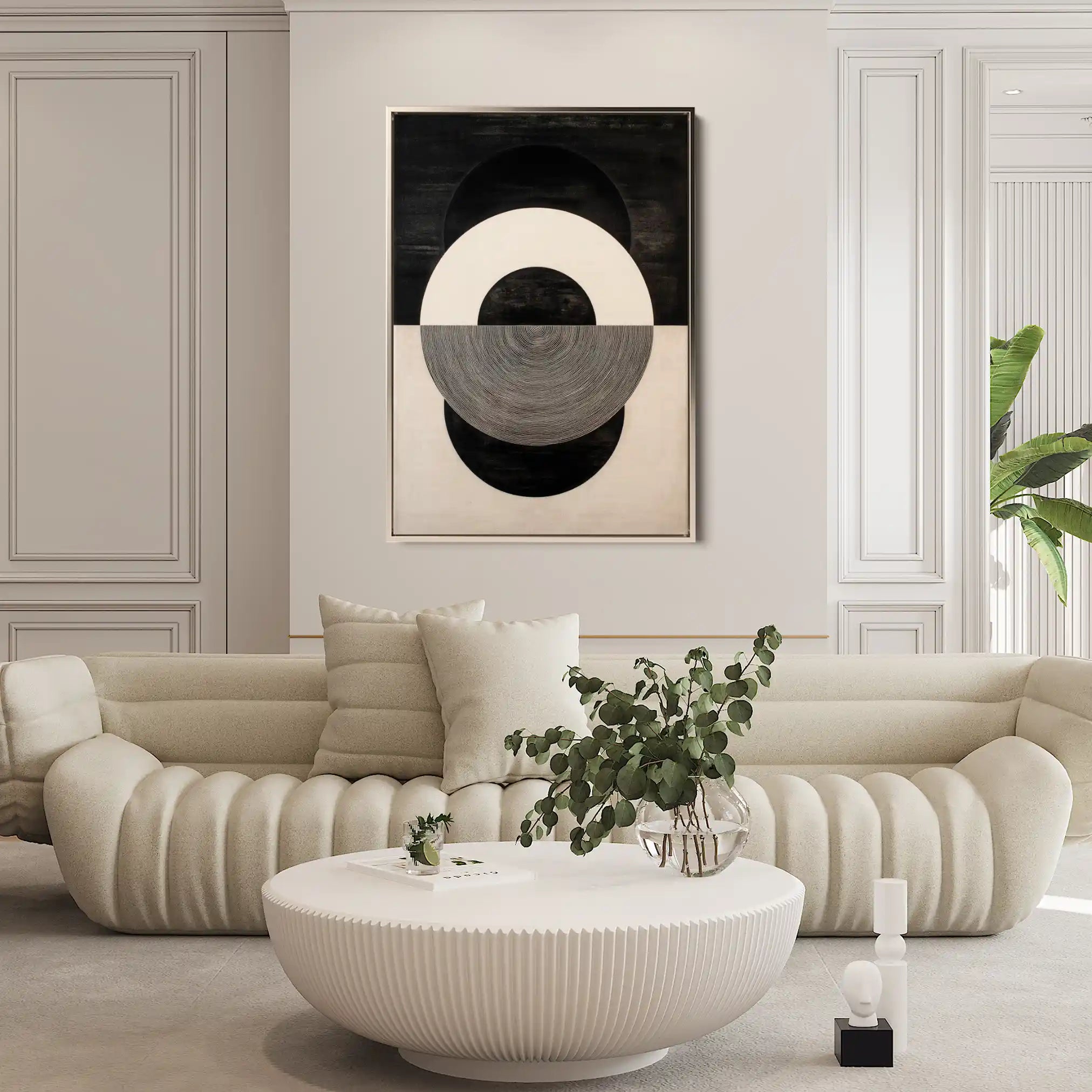 Abstract 1930 Canvas Art 60 x 40 cm / Stretched on hidden frame