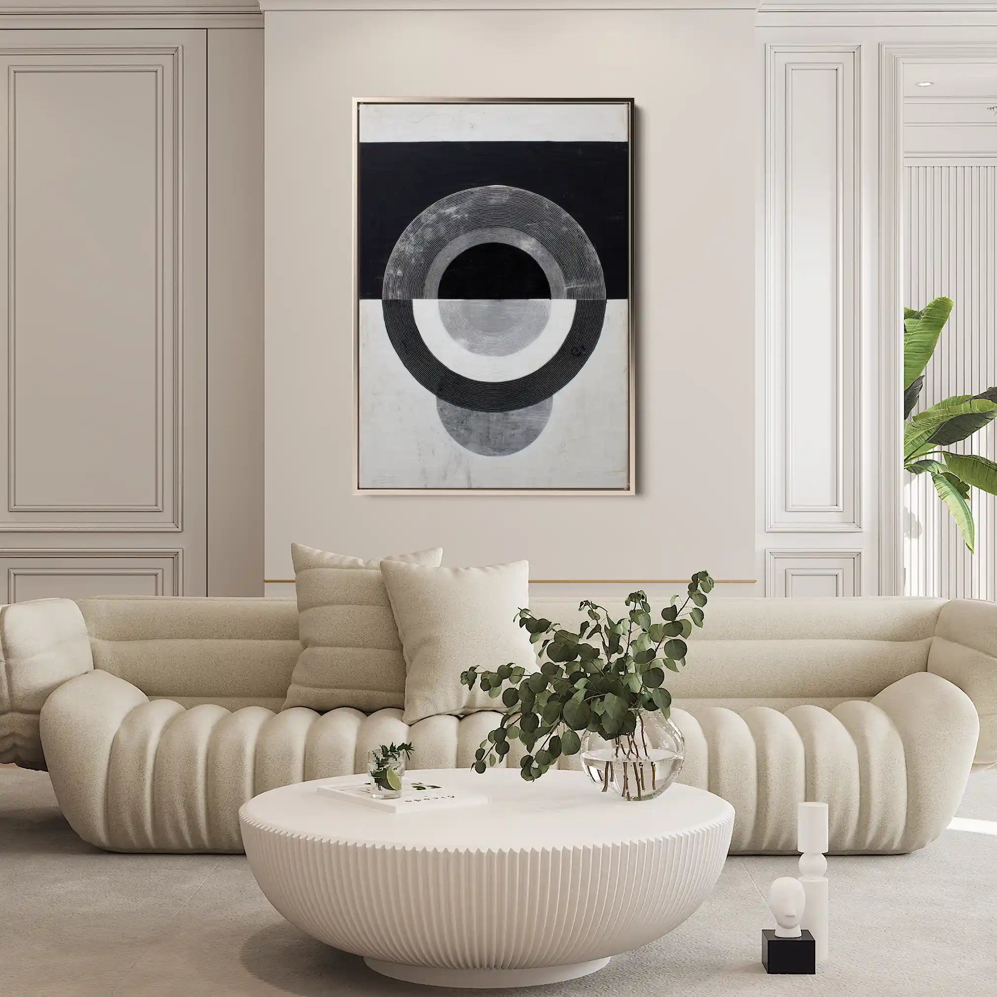 Abstract 1931 Canvas Art 60 x 40 cm / Stretched on hidden frame