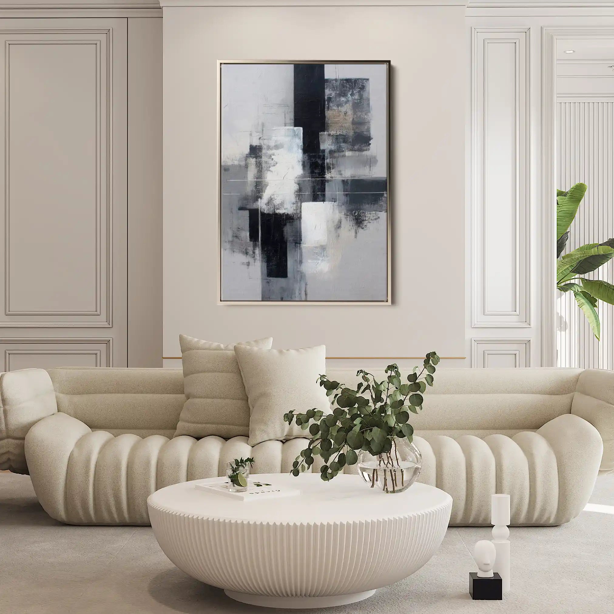 Abstract 1932 Canvas Art 60 x 40 cm / Stretched on hidden frame