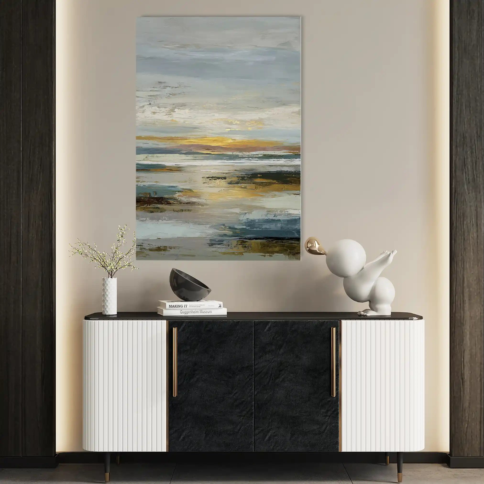Abstract 1937 Canvas Art 60 x 40 cm / Stretched on hidden frame