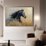 Horses 194 Canvas Art 90 x 60 cm / Stretched on hidden frame