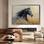 Horses 194 Canvas Art 90 x 60 cm / Stretched on hidden frame