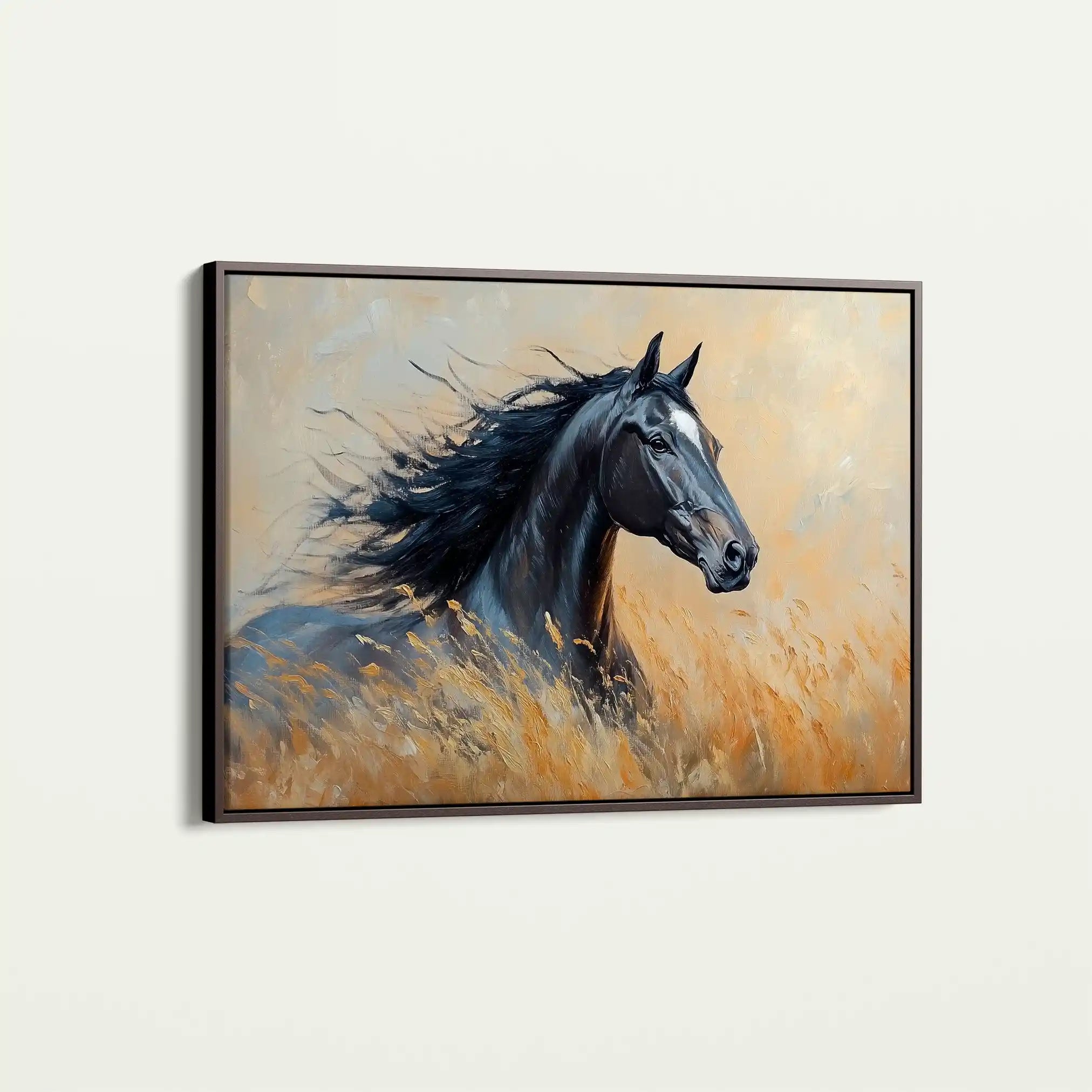 Horses 194 Canvas Art 90 x 60 cm / Stretched on hidden frame