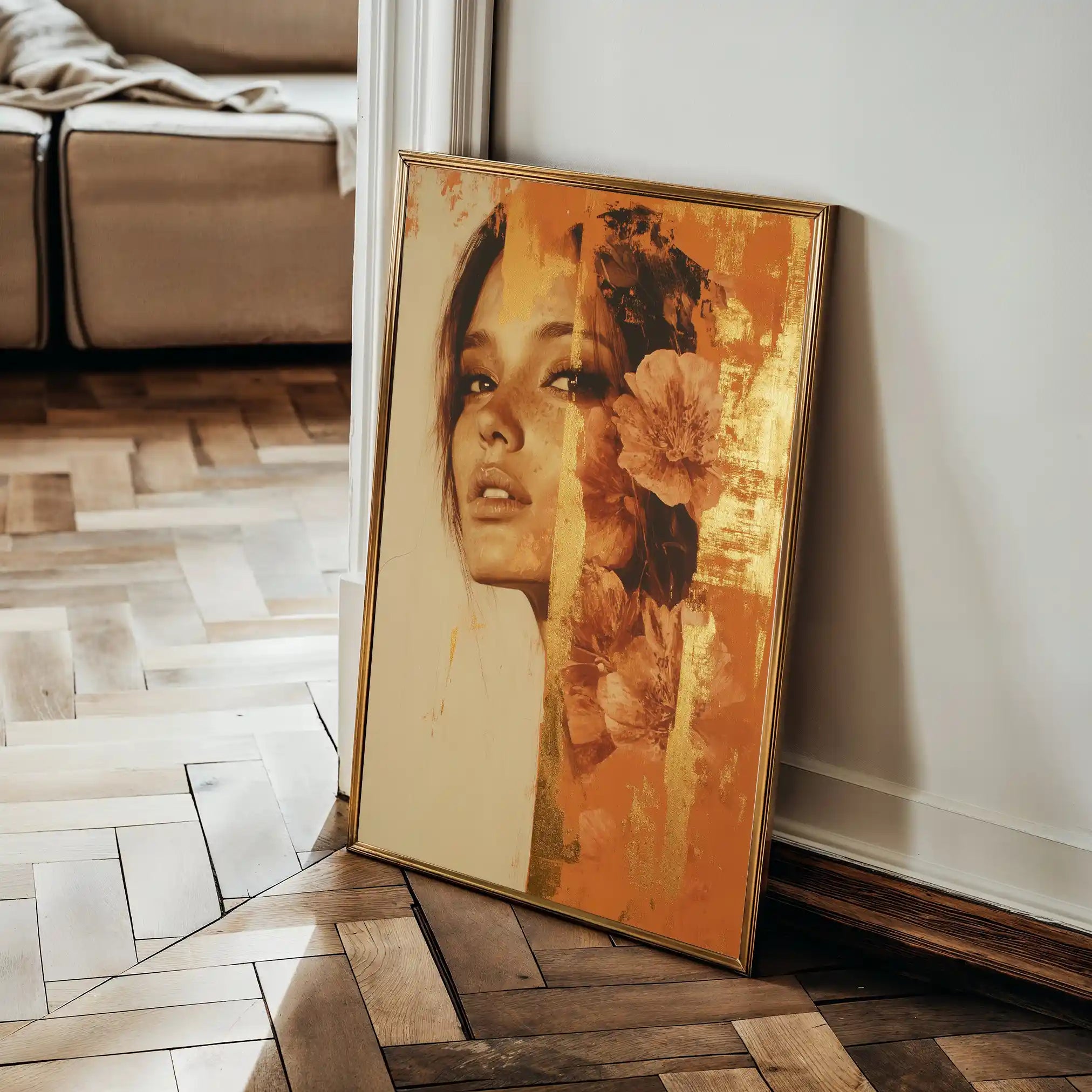 Portrait 194 Canvas Art 90 x 60 cm / Stretched on hidden frame