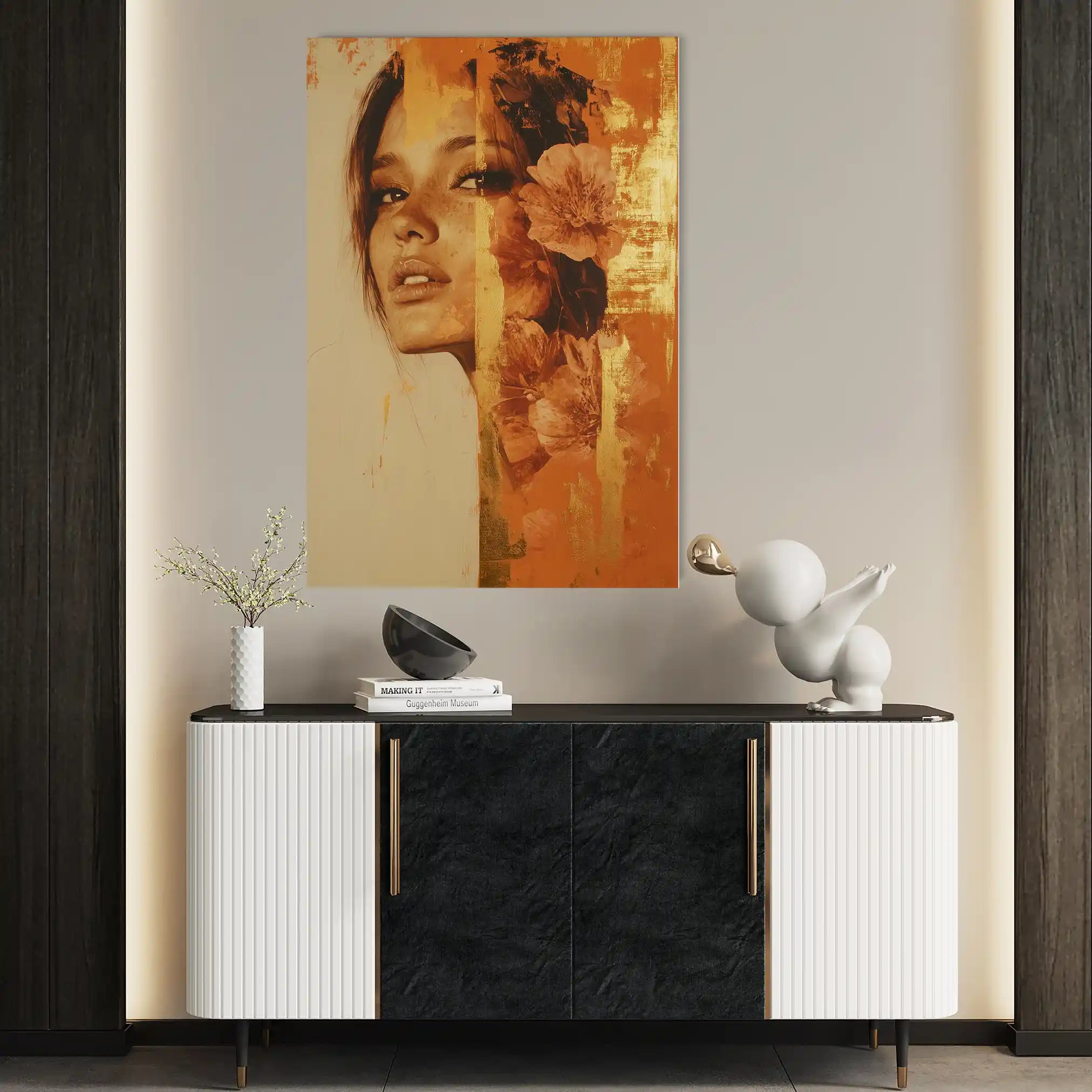 Portrait 194 Canvas Art 90 x 60 cm / Stretched on hidden frame