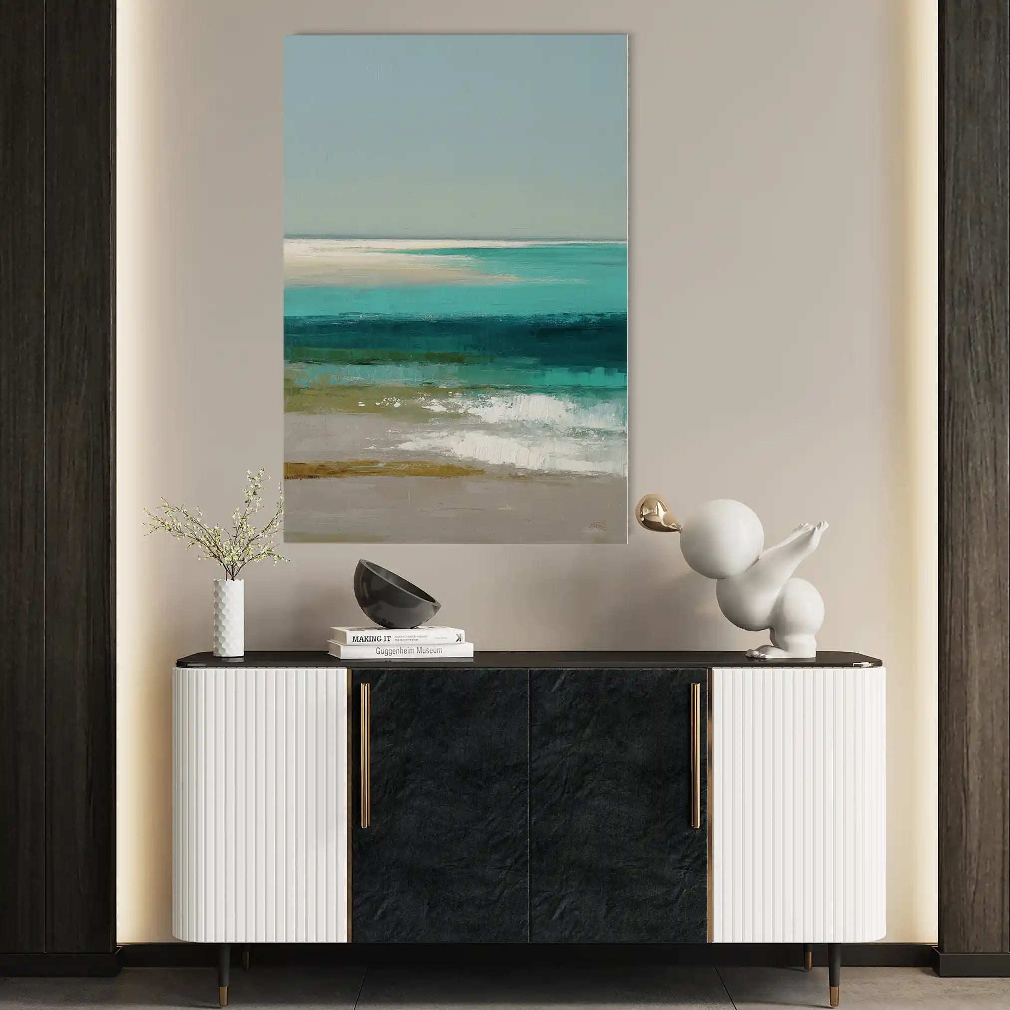 Abstract 1942 Canvas Art 60 x 40 cm / Stretched on hidden frame