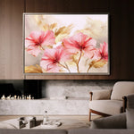 Floral Canvas Wall Art WAD195-F 90 x 60 cm / Stretched on hidden frame