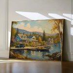 Landscape 195 Canvas Art 90 x 60 cm / Stretched on hidden frame