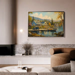 Landscape 195 Canvas Art 90 x 60 cm / Stretched on hidden frame