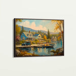 Landscape 195 Canvas Art 90 x 60 cm / Stretched on hidden frame