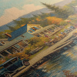 Landscape 195 Canvas Art 90 x 60 cm / Stretched on hidden frame