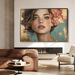 Portrait 195 Canvas Art 90 x 60 cm / Stretched on hidden frame