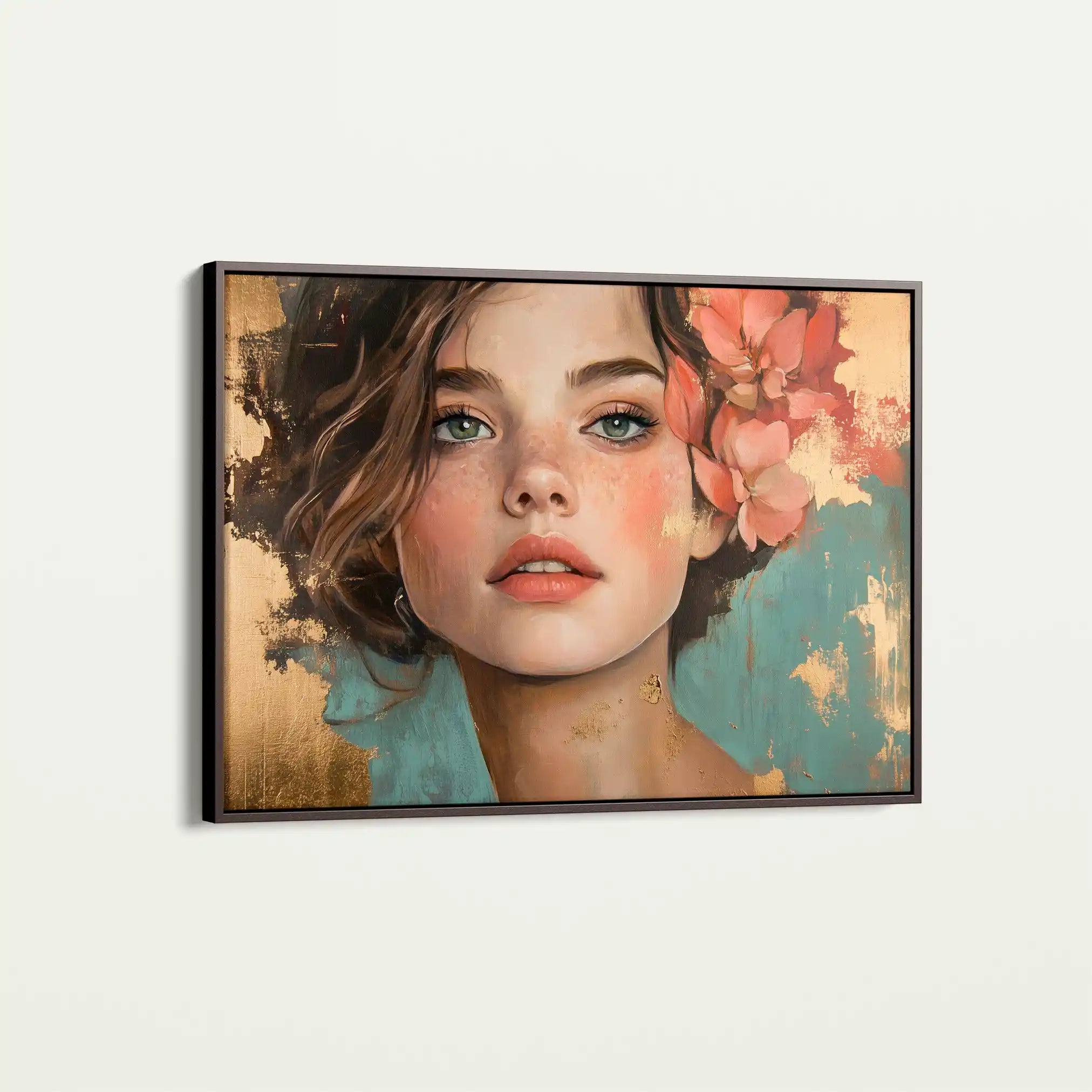Portrait 195 Canvas Art 90 x 60 cm / Stretched on hidden frame