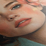 Portrait 195 Canvas Art 90 x 60 cm / Stretched on hidden frame