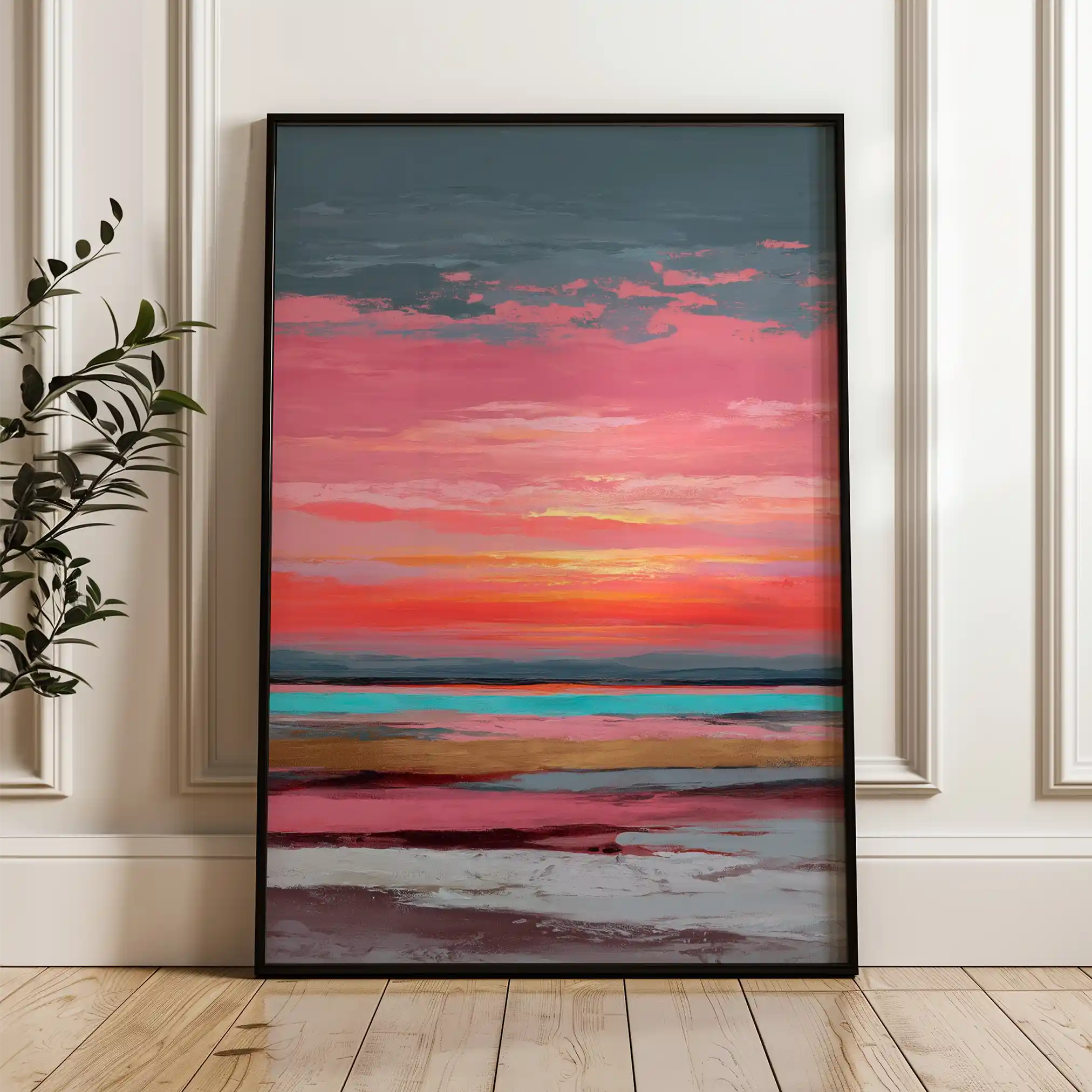 Abstract 1952 Canvas Art 60 x 40 cm / Stretched on hidden frame