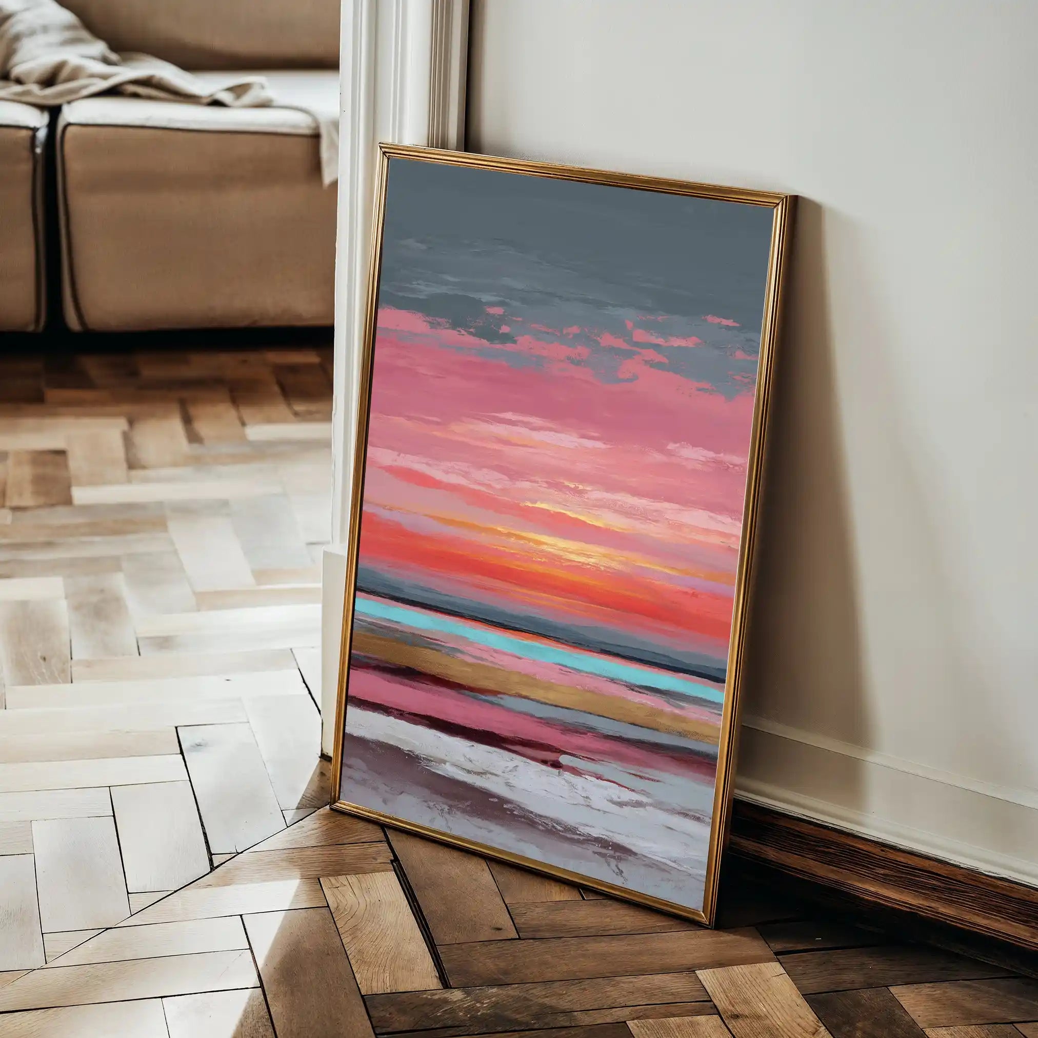 Abstract 1952 Canvas Art 60 x 40 cm / Stretched on hidden frame