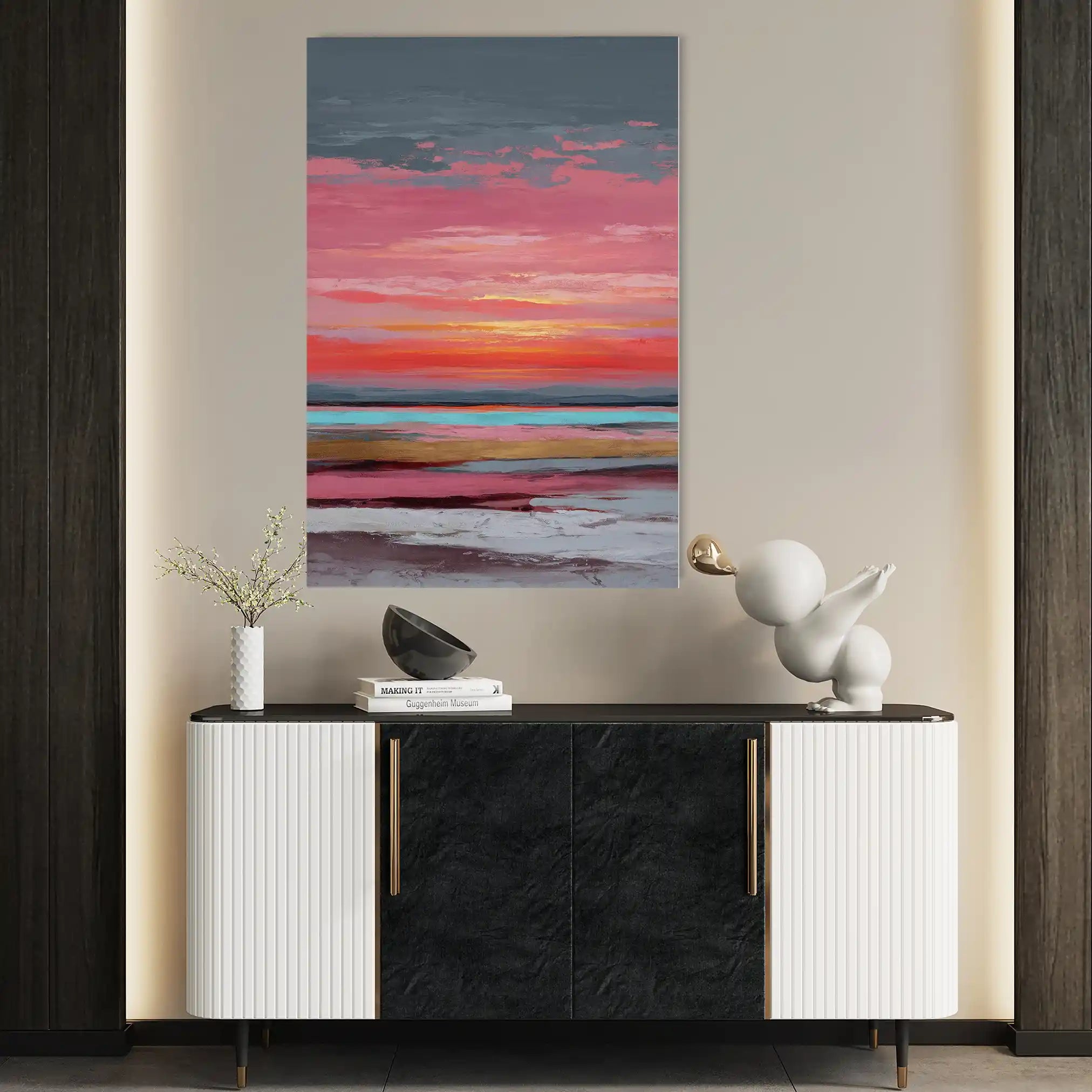 Abstract 1952 Canvas Art 60 x 40 cm / Stretched on hidden frame