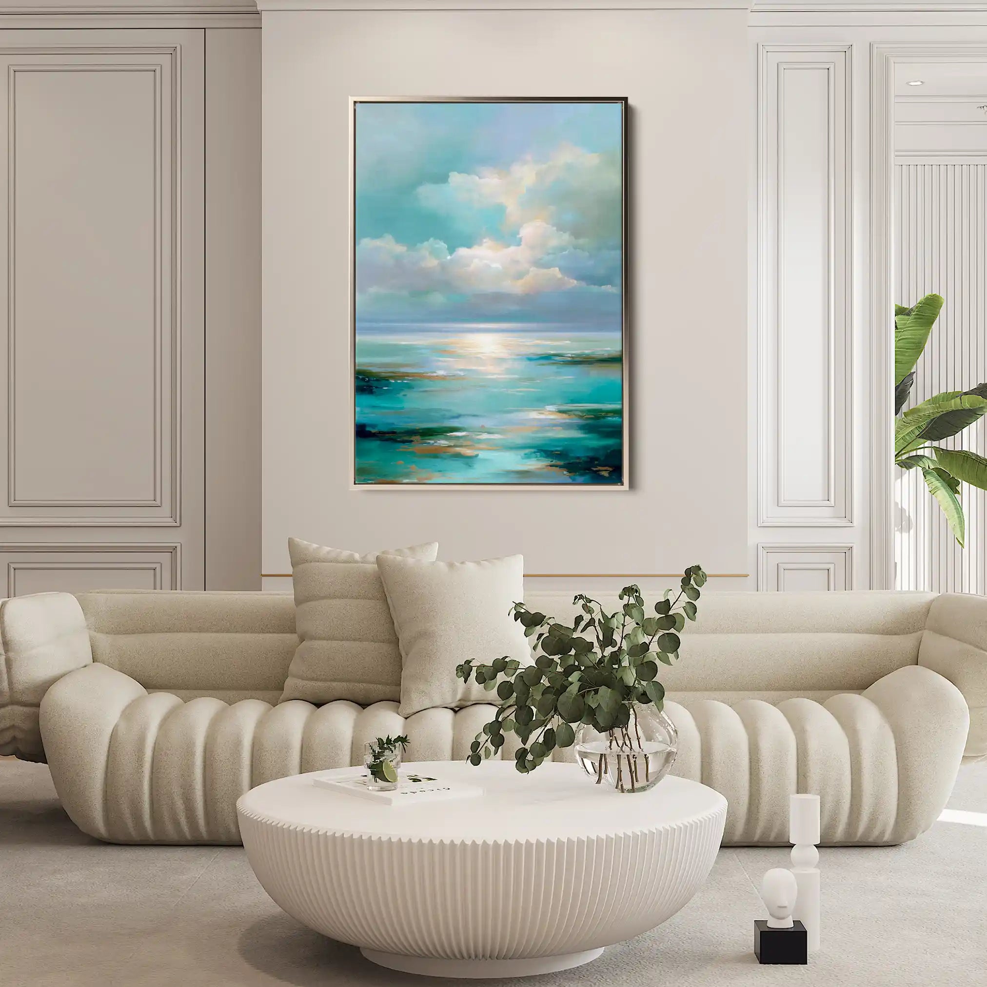 Abstract 1956 Canvas Art 60 x 40 cm / Stretched on hidden frame