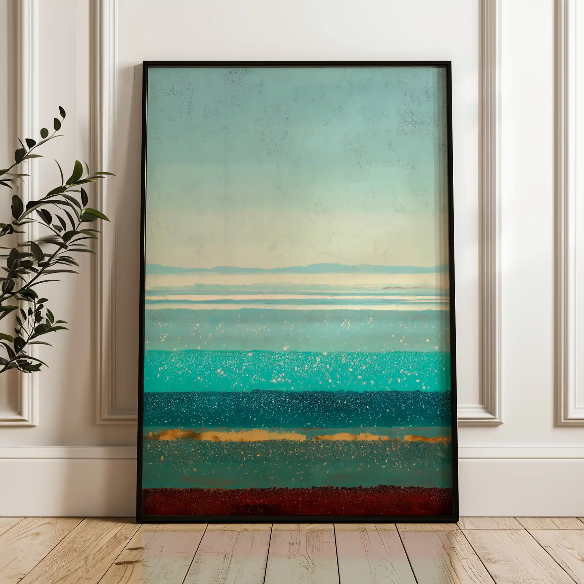 Abstract 1958 Canvas Art 60 x 40 cm / Stretched on hidden frame