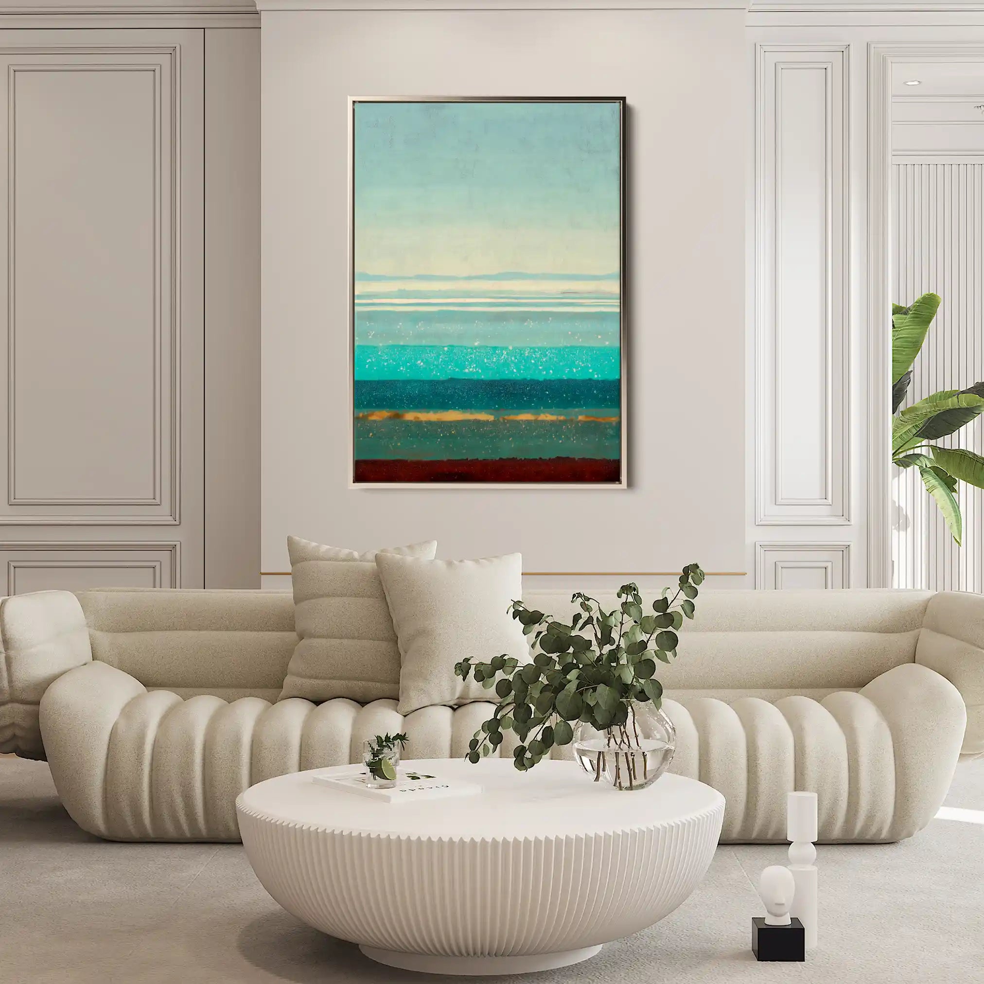 Abstract 1958 Canvas Art 60 x 40 cm / Stretched on hidden frame