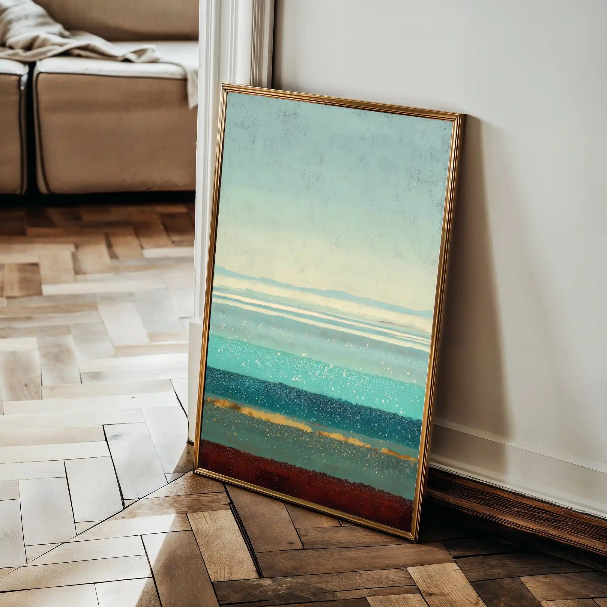 Abstract 1958 Canvas Art 60 x 40 cm / Stretched on hidden frame