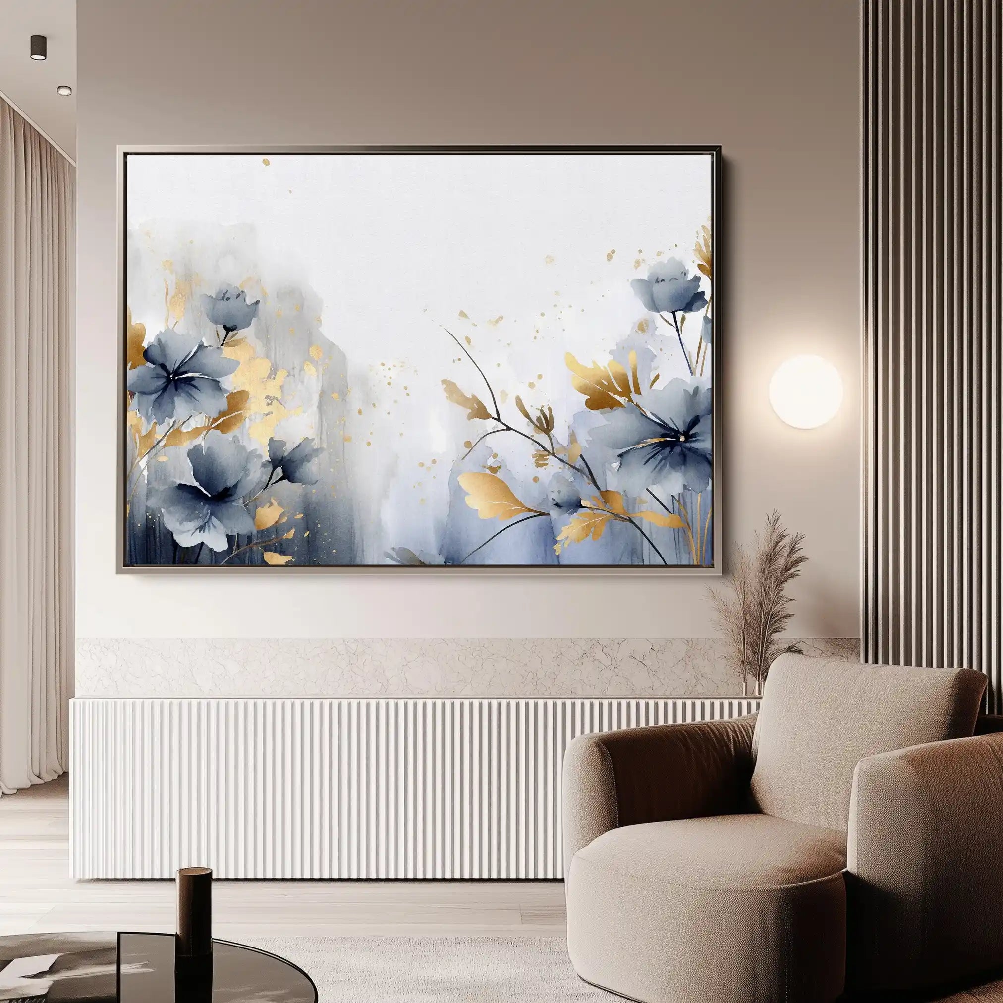 Floral Canvas Wall Art WAD196-F 90 x 60 cm / Stretched on hidden frame