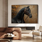 Horses 196 Canvas Art 90 x 60 cm / Stretched on hidden frame