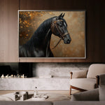 Horses 196 Canvas Art 90 x 60 cm / Stretched on hidden frame