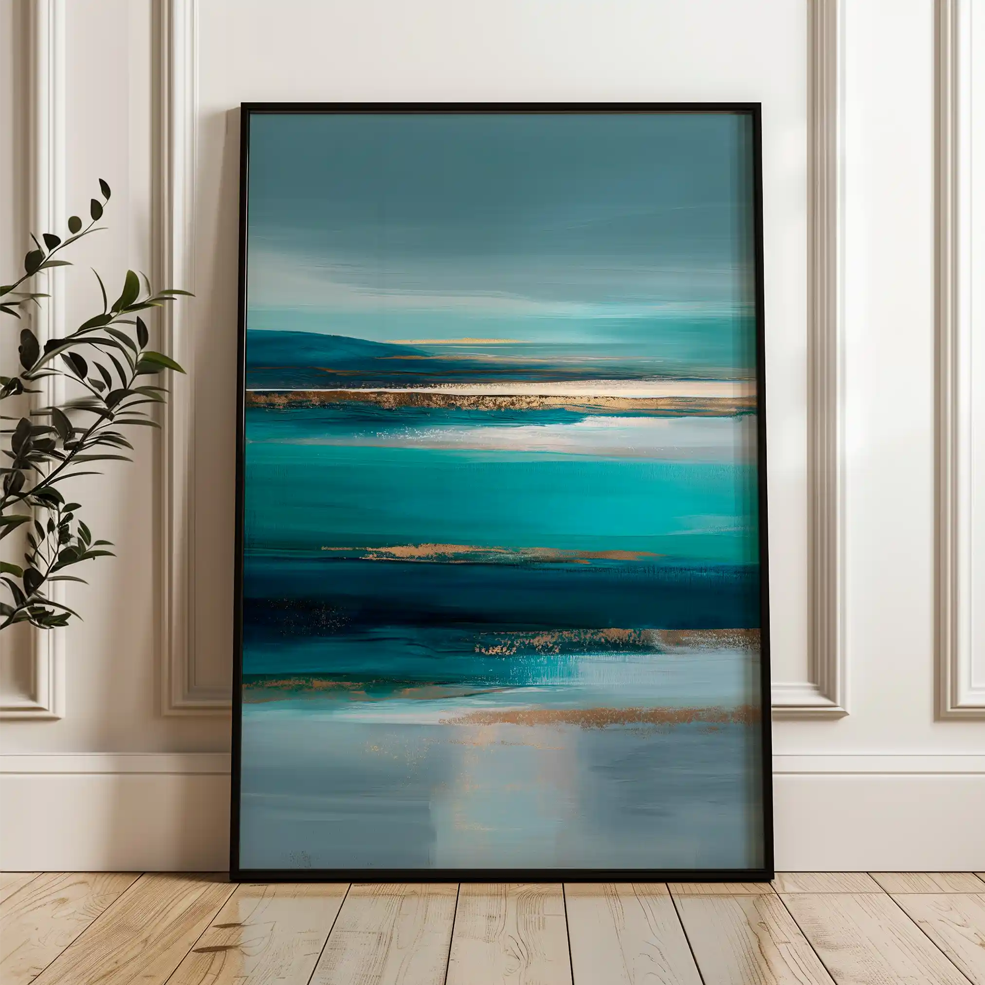 Abstract 1960 Canvas Art 60 x 40 cm / Stretched on hidden frame