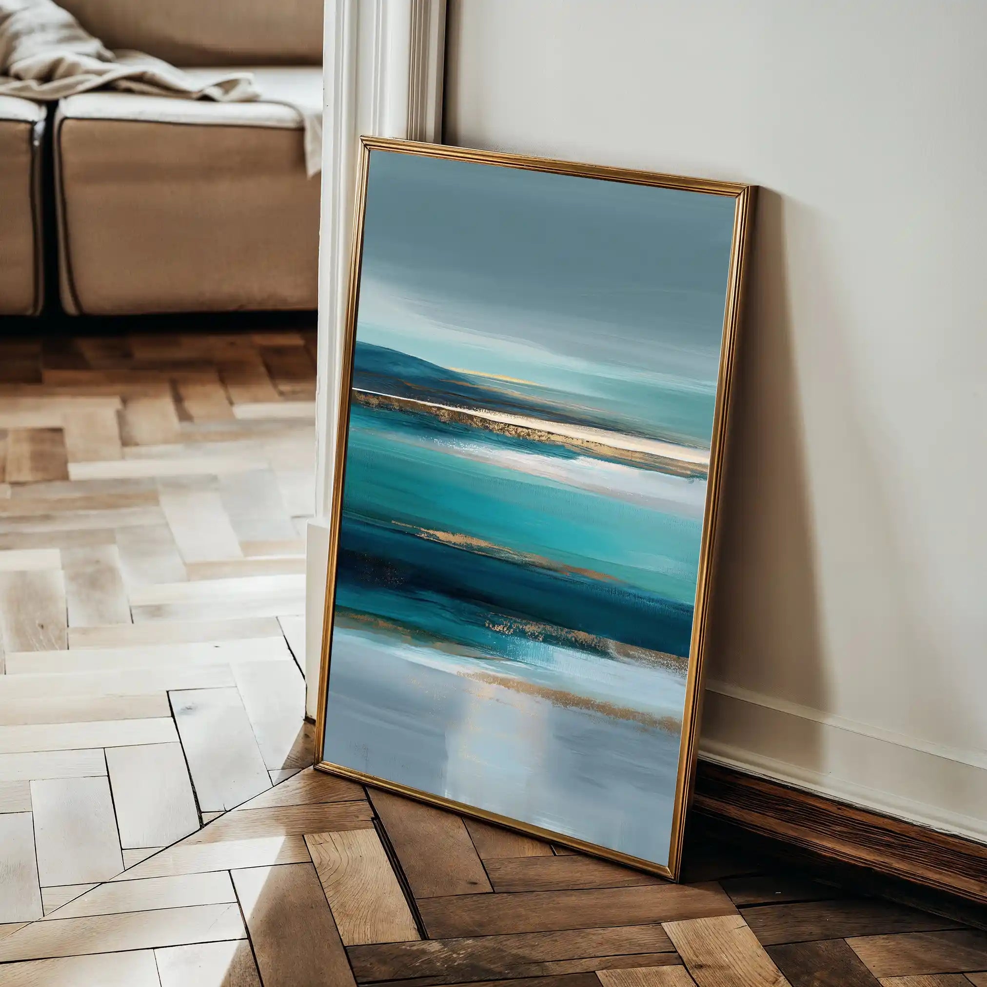 Abstract 1960 Canvas Art 60 x 40 cm / Stretched on hidden frame