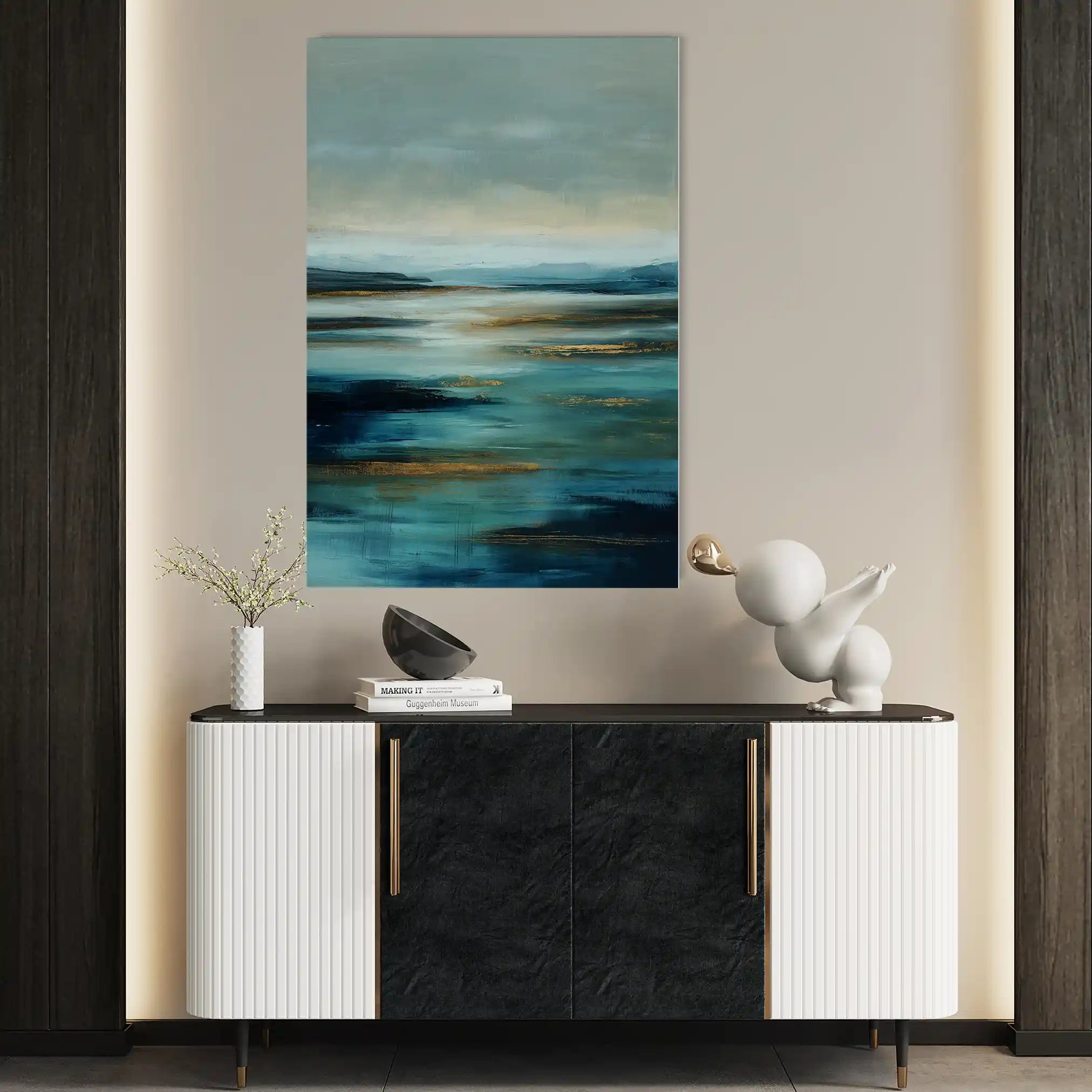 Abstract 1962 Canvas Art 60 x 40 cm / Stretched on hidden frame