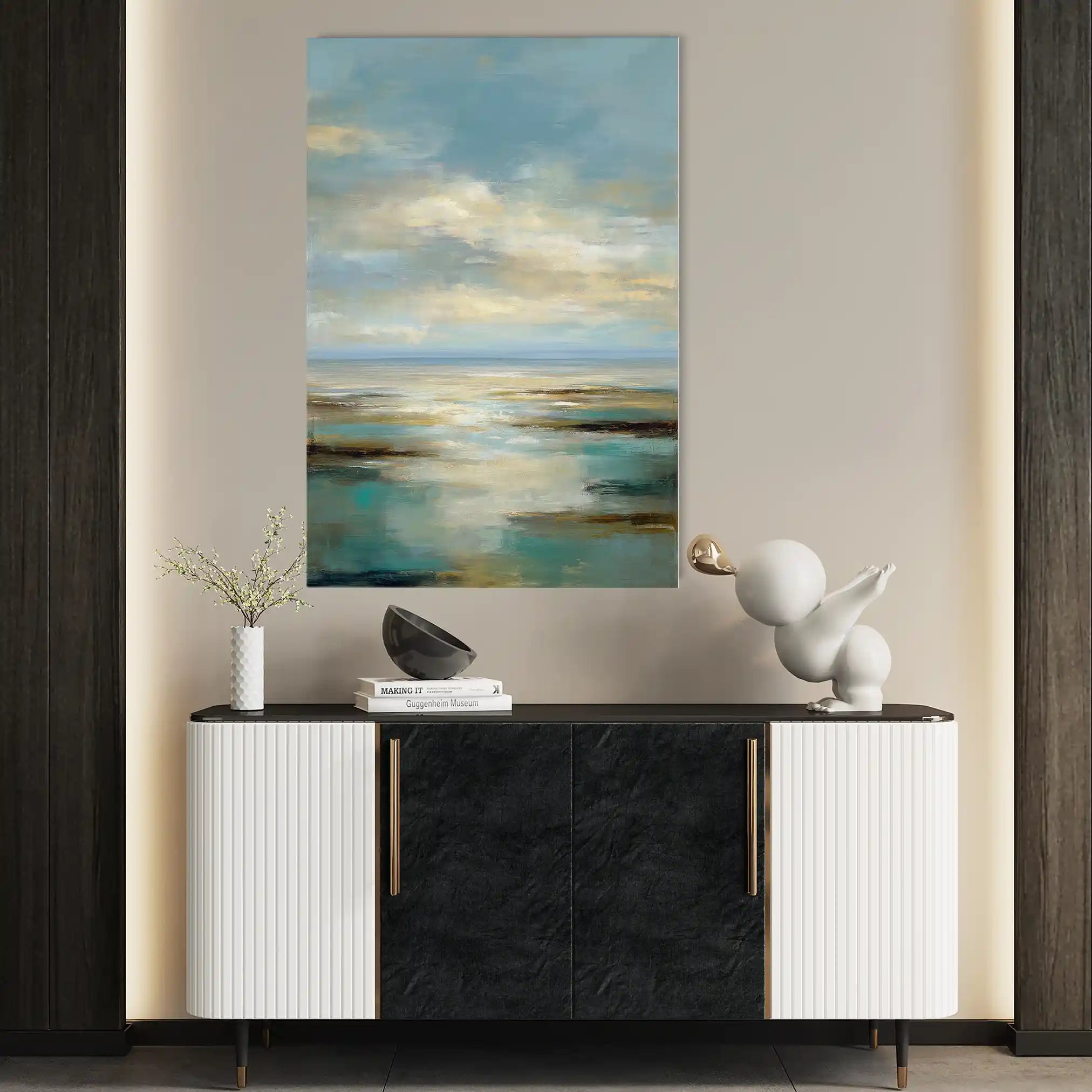 Abstract 1964 Canvas Art 60 x 40 cm / Stretched on hidden frame