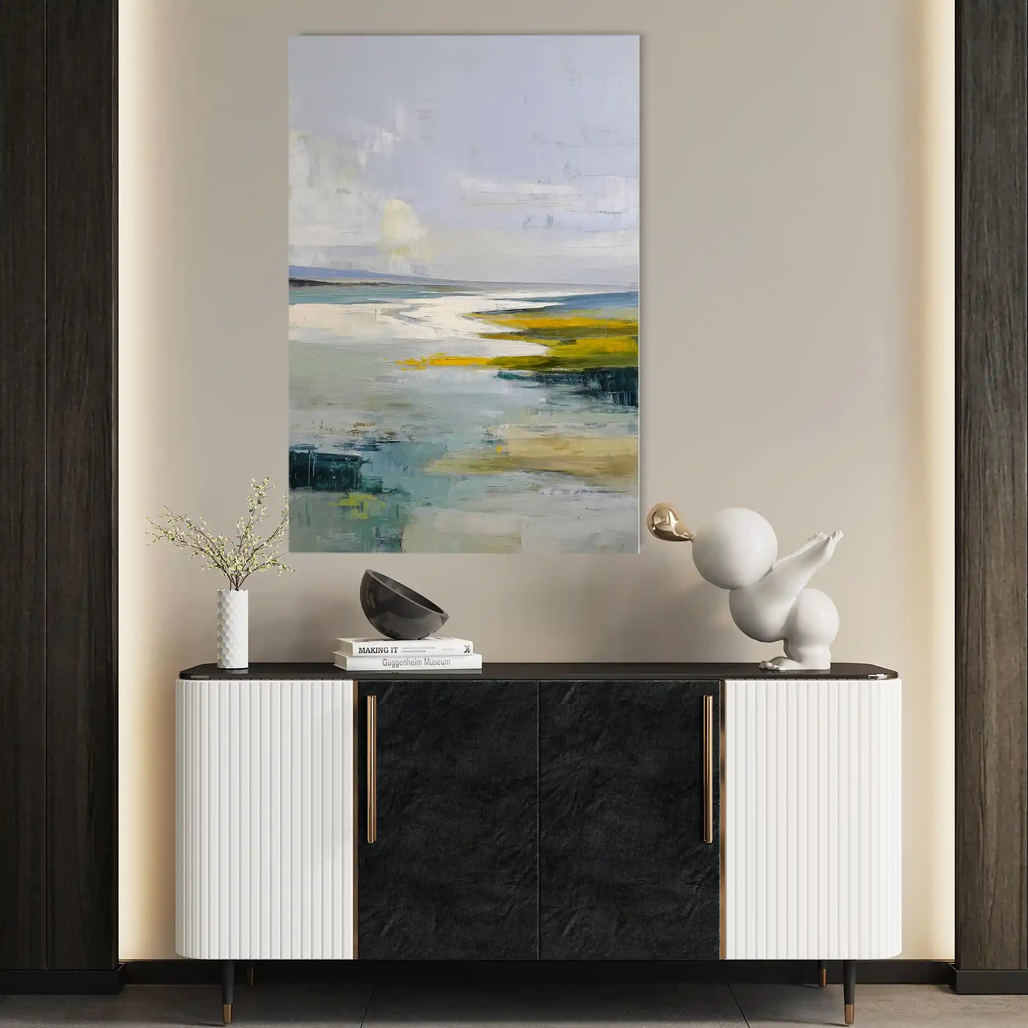 Abstract 1965 Canvas Art 60 x 40 cm / Stretched on hidden frame