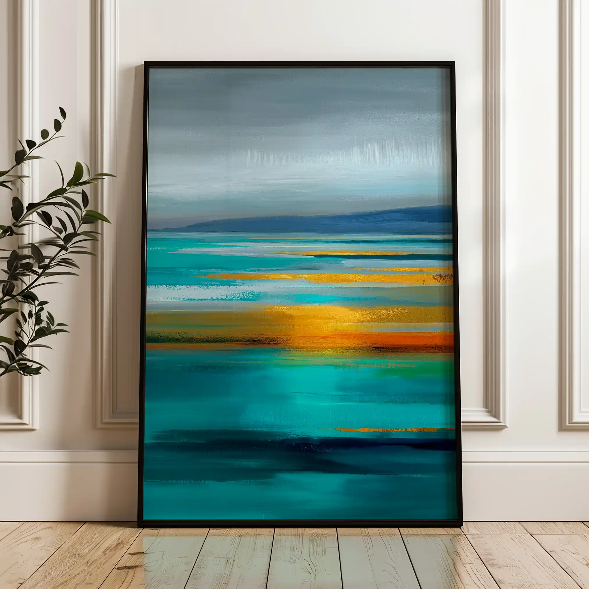 Abstract 1968 Canvas Art 60 x 40 cm / Stretched on hidden frame