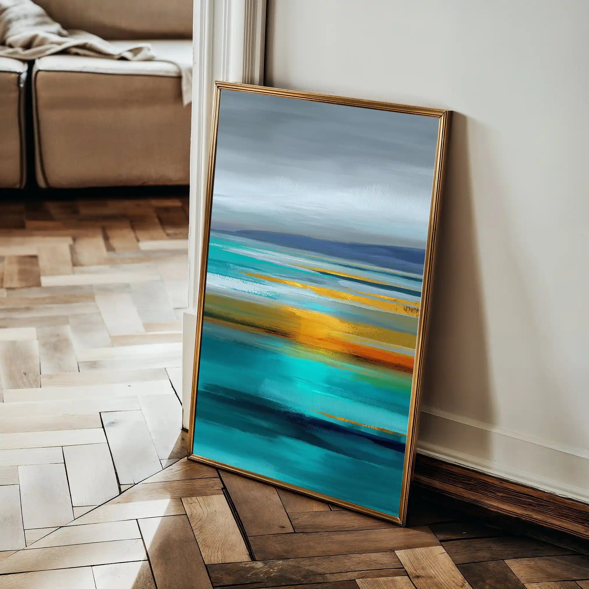 Abstract 1968 Canvas Art 60 x 40 cm / Stretched on hidden frame