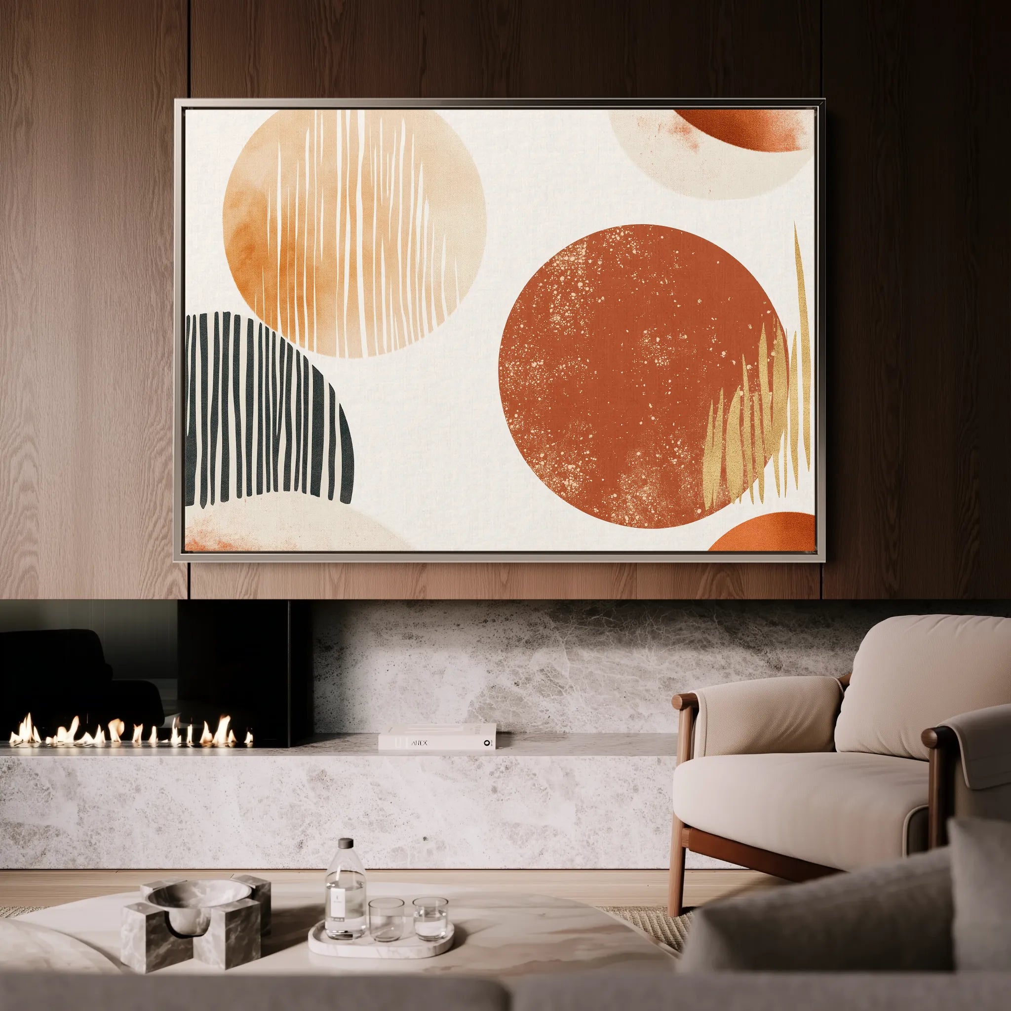 Boho Canvas Wall Art WAD197-BH 90 x 60 cm / Stretched on hidden frame