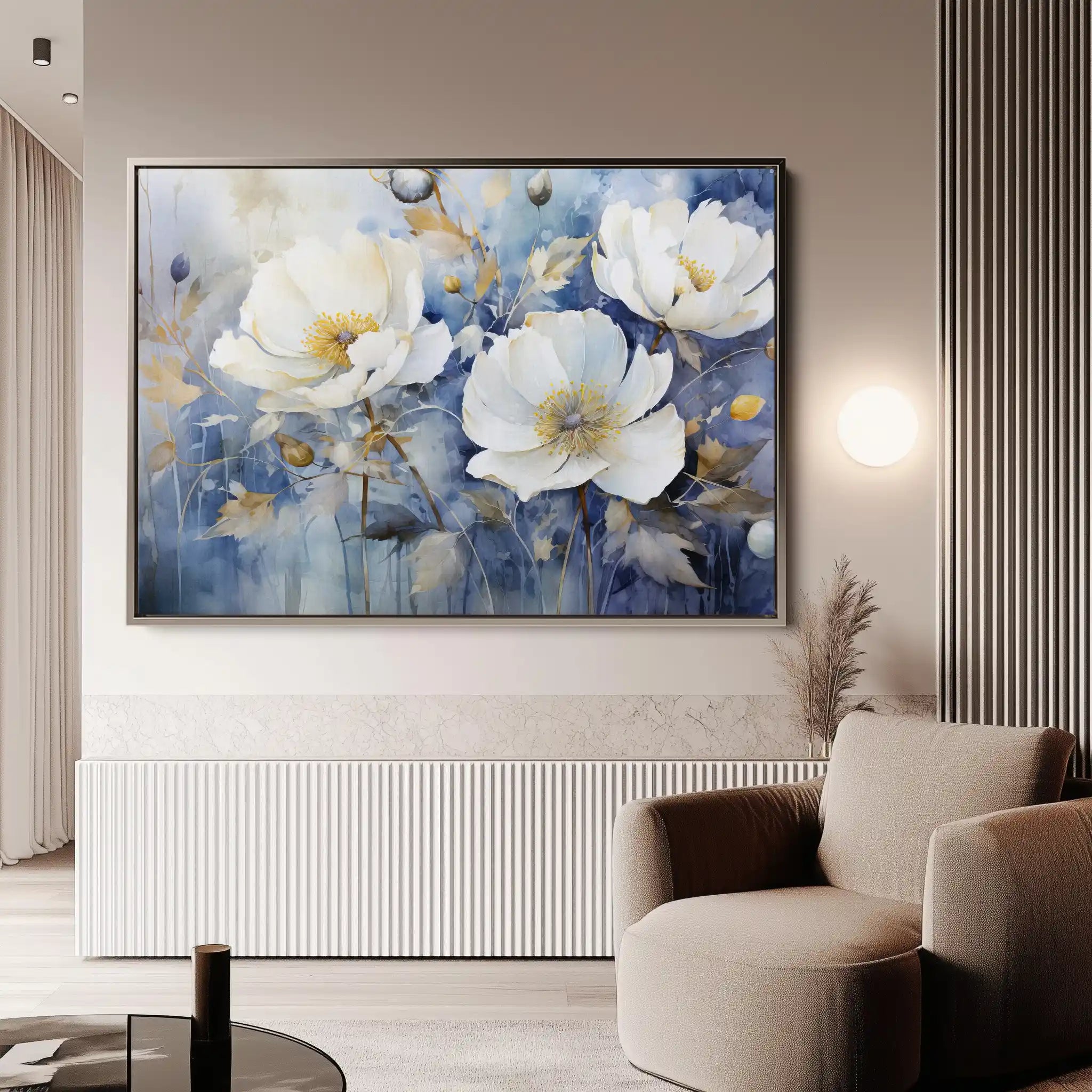 Floral Canvas Wall Art WAD197-F 90 x 60 cm / Stretched on hidden frame