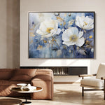 Floral Canvas Wall Art WAD197-F 90 x 60 cm / Stretched on hidden frame