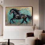 Horses 197 Canvas Art 90 x 60 cm / Stretched on hidden frame