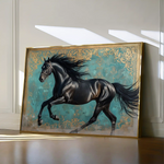 Horses 197 Canvas Art 90 x 60 cm / Stretched on hidden frame