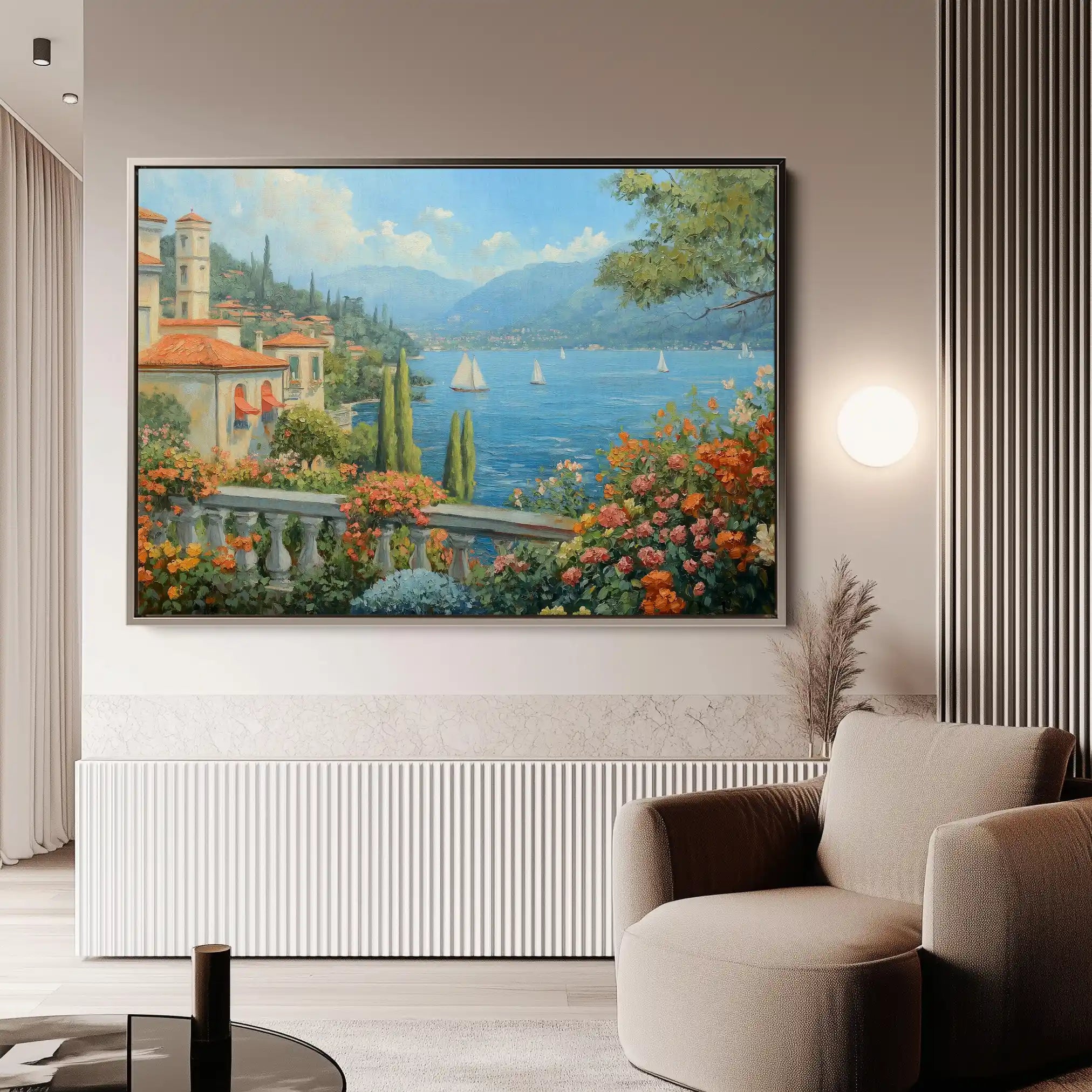 Landscape 197 Canvas Art 90 x 60 cm / Stretched on hidden frame