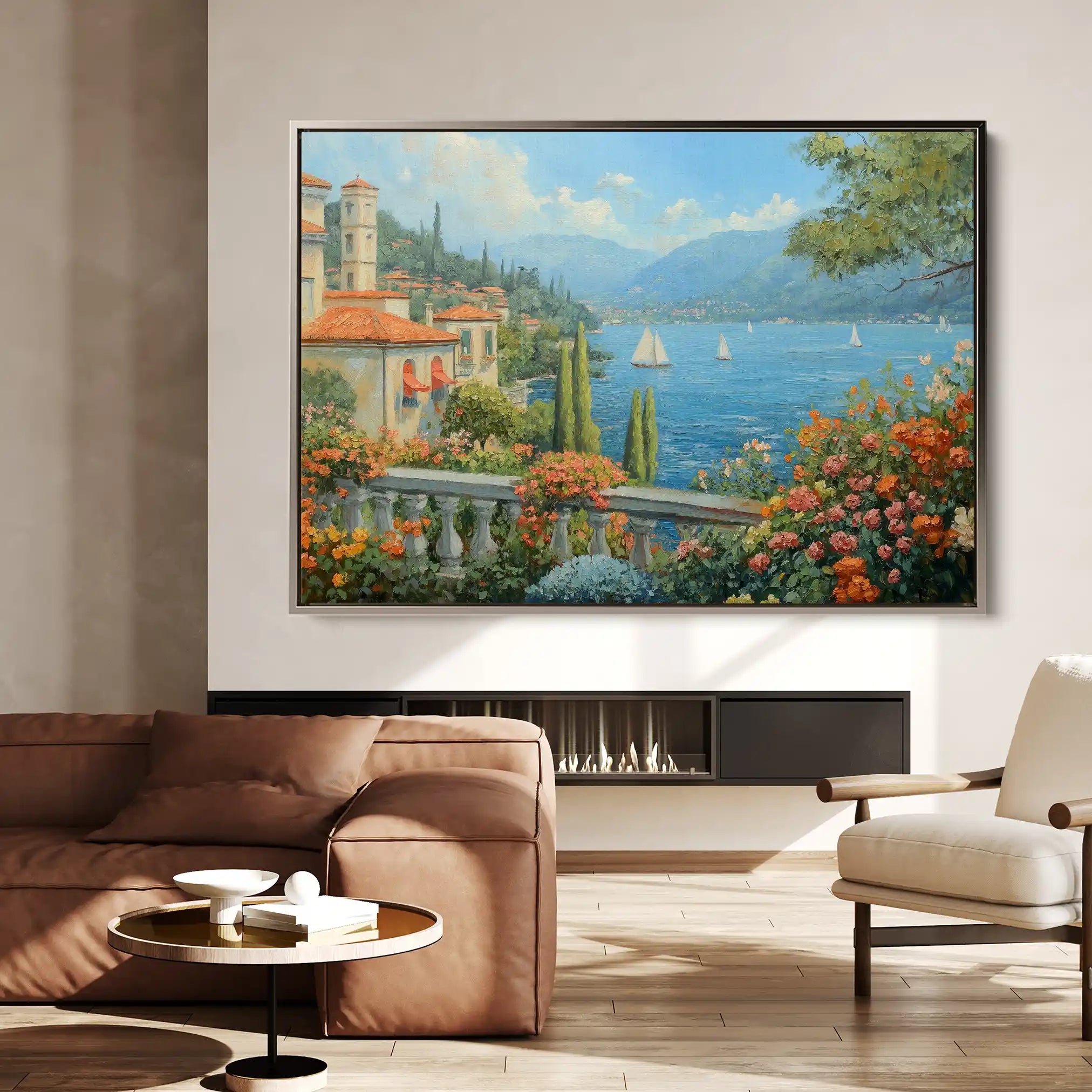 Landscape 197 Canvas Art 90 x 60 cm / Stretched on hidden frame