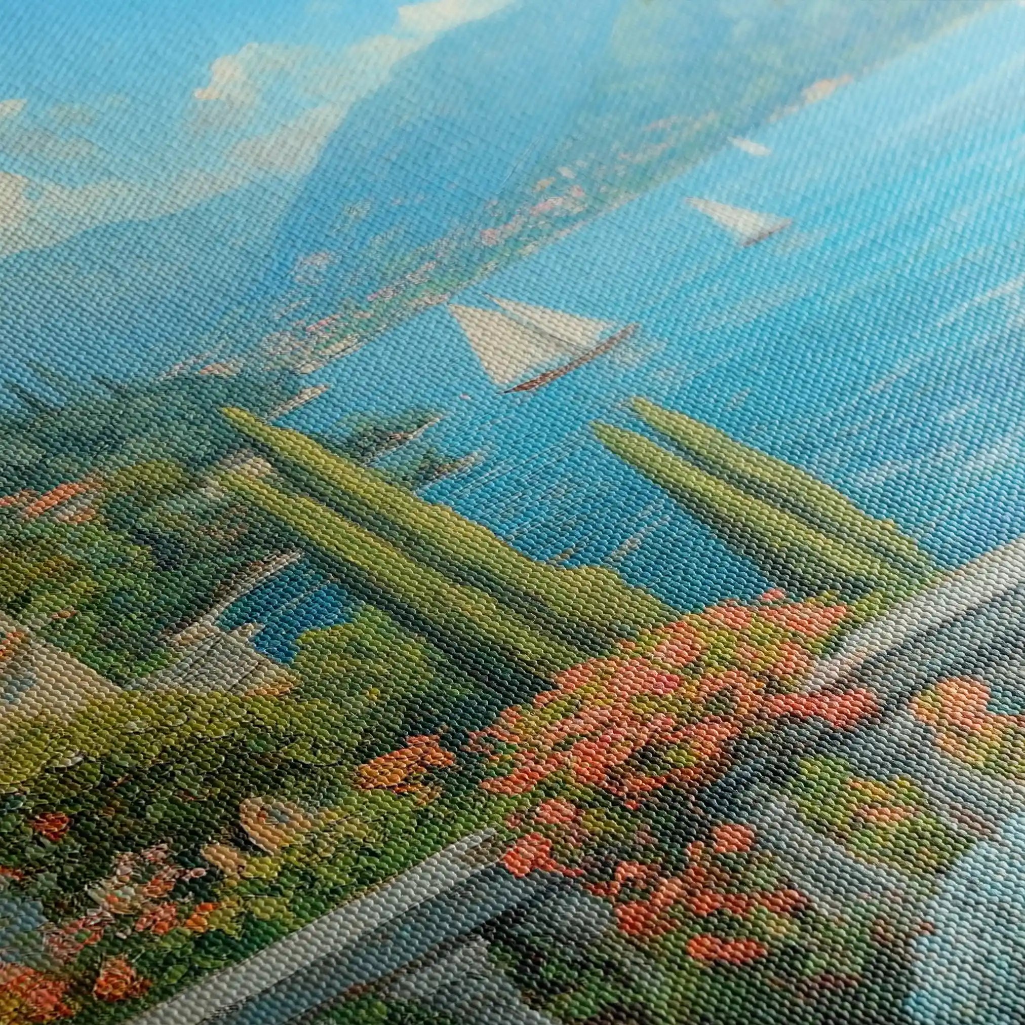 Landscape 197 Canvas Art 90 x 60 cm / Stretched on hidden frame