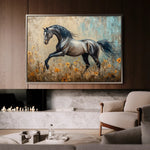 Horses 198 Canvas Art 90 x 60 cm / Stretched on hidden frame
